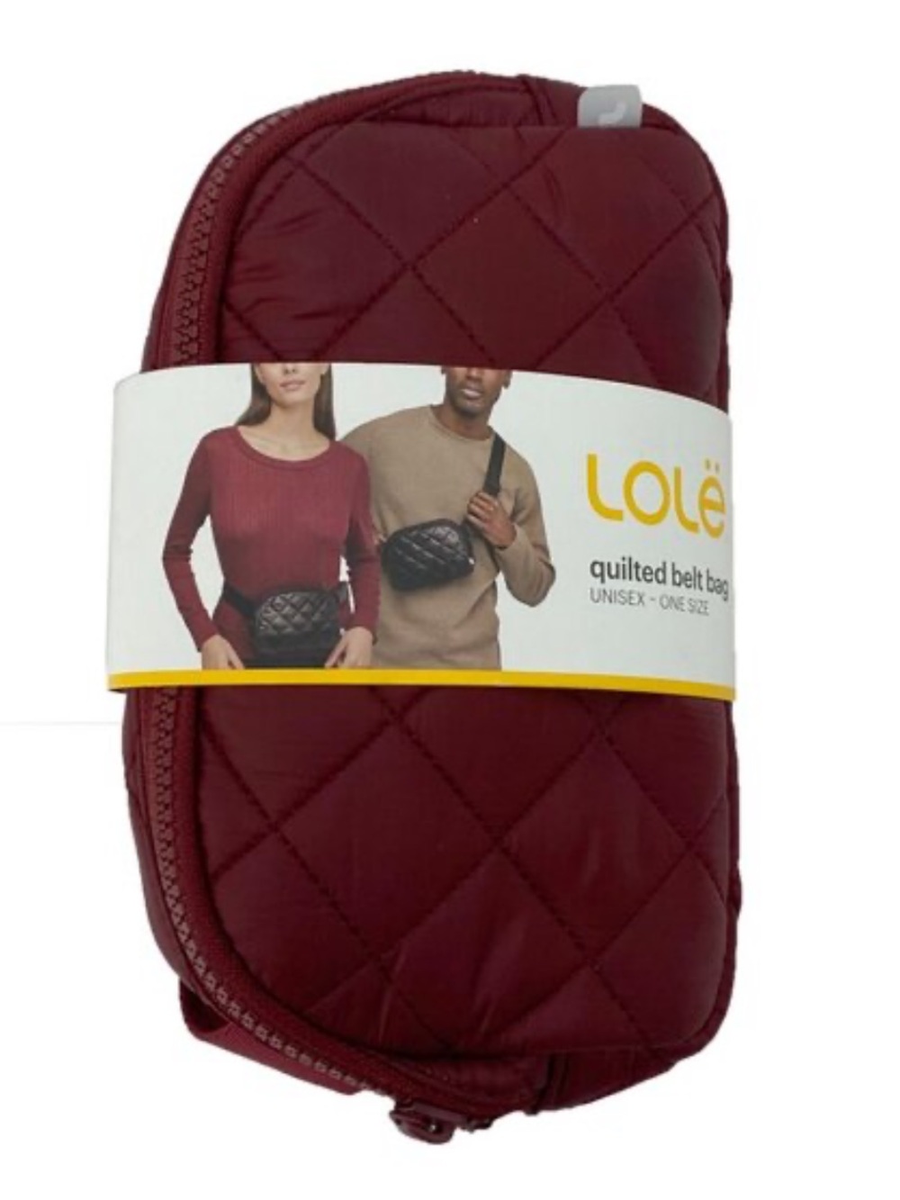 Lole Unisex Quilted Crossbody Belt Chest Bag NWT